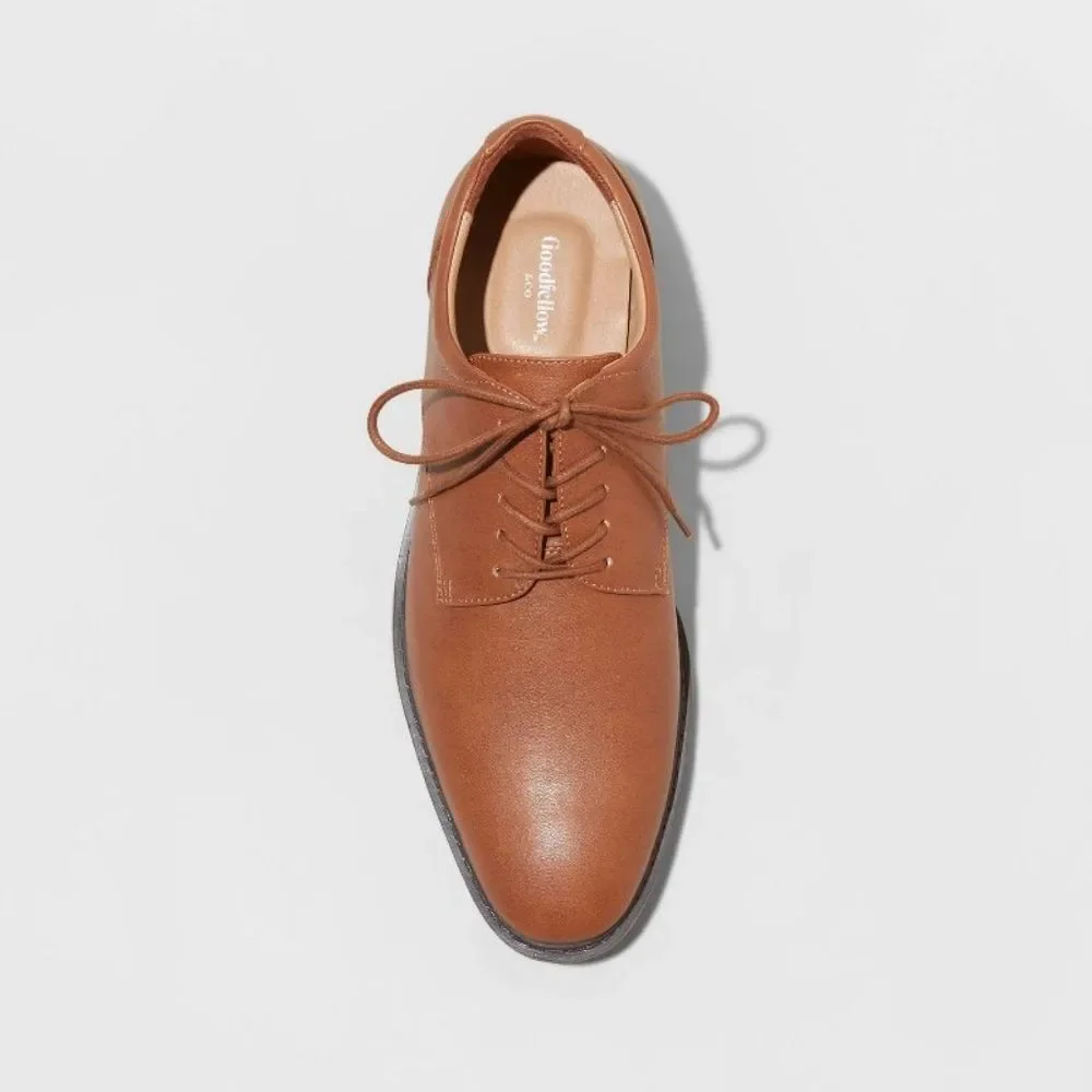 Goodfellow & Co Men's NWT Brown Leo Oxford Lace Up Dress Shoes Size 7 Narrow Fit